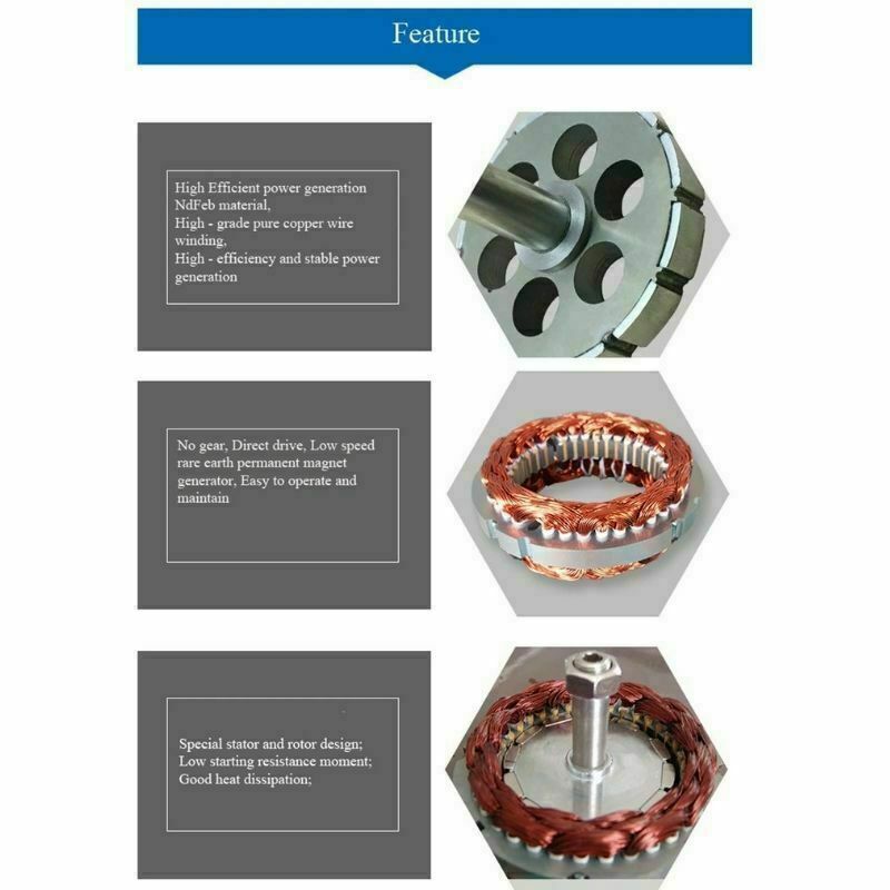 Midfine 5kw Low Rpm Free Energy Generator , Permanent Magnet Direct Drive Wind Turbine For Home