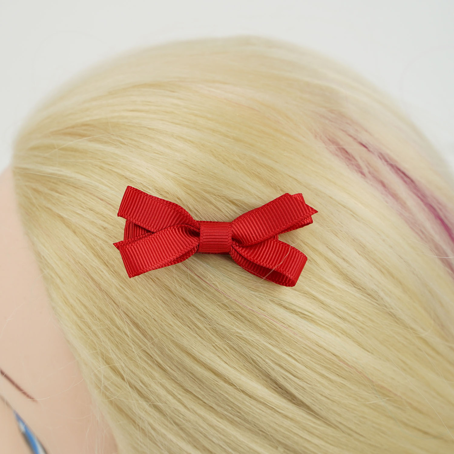 Midi Wholesale Price Custom Polyester Grosgrain Boutique Mini Hair Clip For Girls Baby Gift Hair Bow