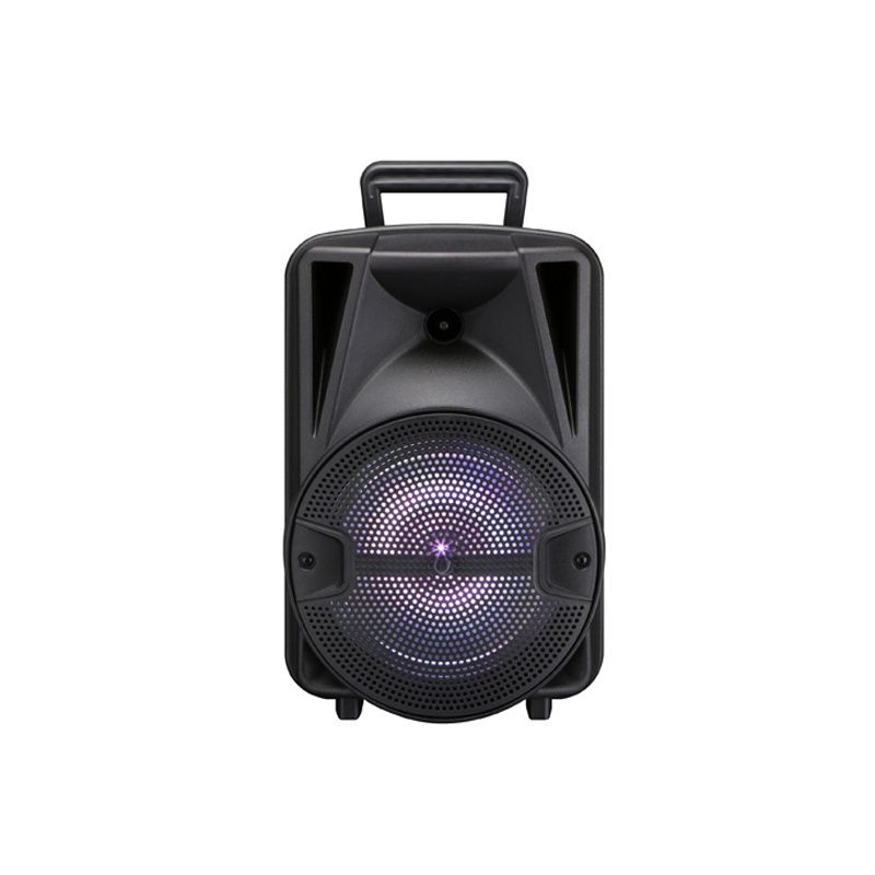 PK-10 8 Inch BASS Outdoor Portable Trolley DJ Speaker System With LED Light Blue Tooth Speaker Wireless DJ Sound Box Speakers