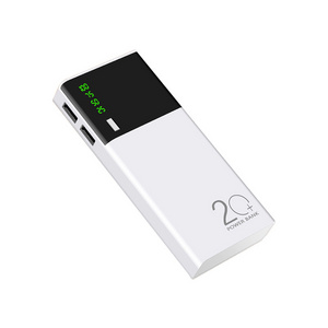 2021 New Product Slim Power Banks 20000mah  Smart Powerbank 20000 mah lcd mobile power bank 20000mAh