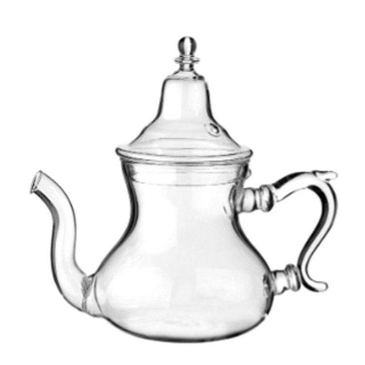 Teapot with Filter And Tealight Warm Glass Teapot Stovetop with Glass Infuser Morocco Glass Tea Kettle