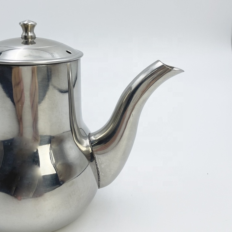 Stainless Steel Oil Pot 0.3L 0.6L Tea Pot Coffee Maker Capsule Bottom Induction Metal Mini Teapot for 1 or 2 Person