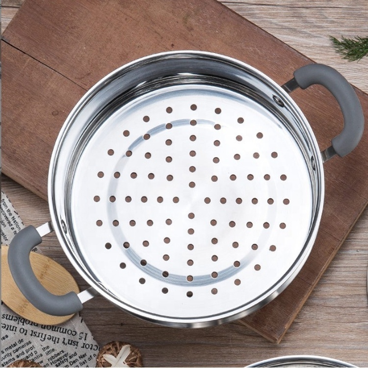 Stainless Steel Steamer For Cooking Steam Pots Food Vegetable Cooking Pan 2 Tier SS304 Steamer Morocco Couscous Pot