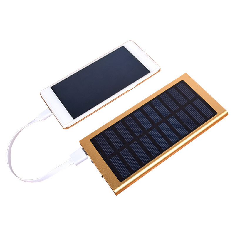 2024 HOT Dual USB Power Bank 20000mAh Li-Polymer Battery Charger 10000mah Powerbank, External Portable Solar Panel Power Banks