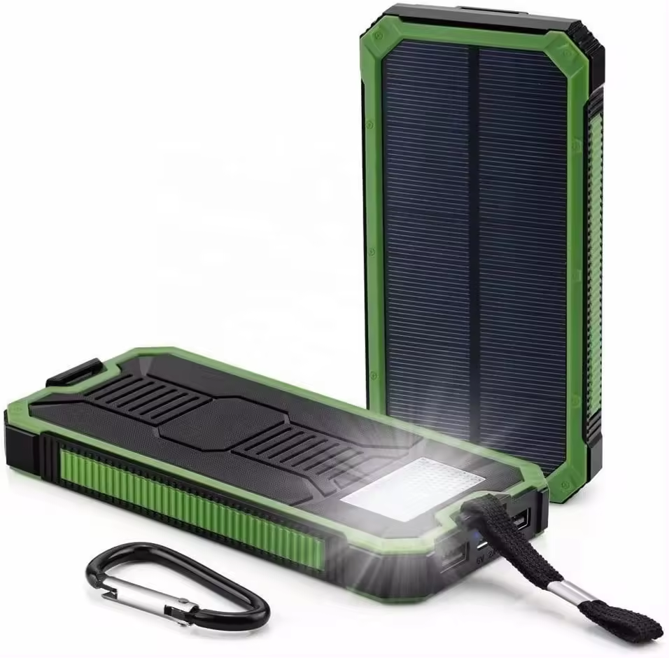 10000mAh Hand Crank Power Bank with Solar Panel Charger Mini Electric Generator Electric Power Banks Charging PowerBank 20000mAh