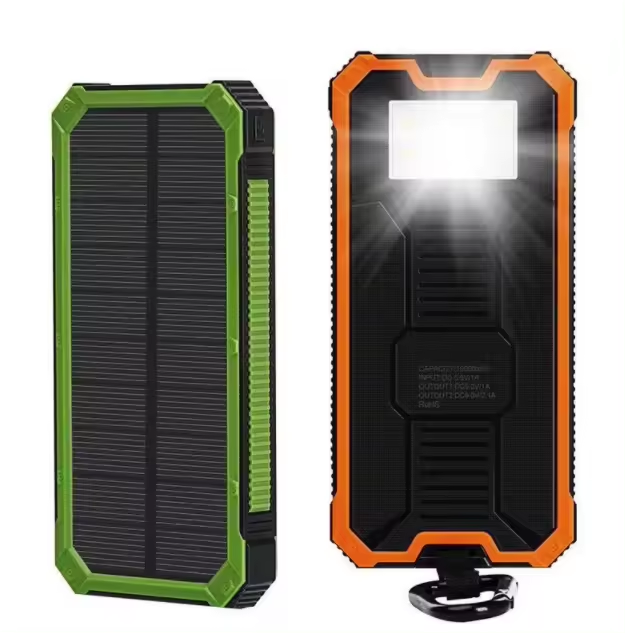 10000mAh Hand Crank Power Bank with Solar Panel Charger Mini Electric Generator Electric Power Banks Charging PowerBank 20000mAh