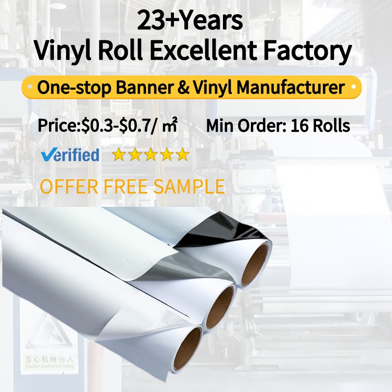 Hot Sale Whatproof Self Adhesive Vinyl Printing Vinyl Roll 120g 140g 160g Eco Solvent Printable Vinyl Stickers