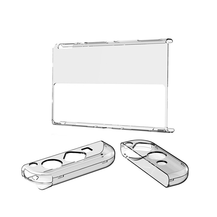 Host Crystal Shell Switch OLED Left And Right Handle Transparent Protection Hard Box Anti Falling Shell For Nintendo Switch OLED