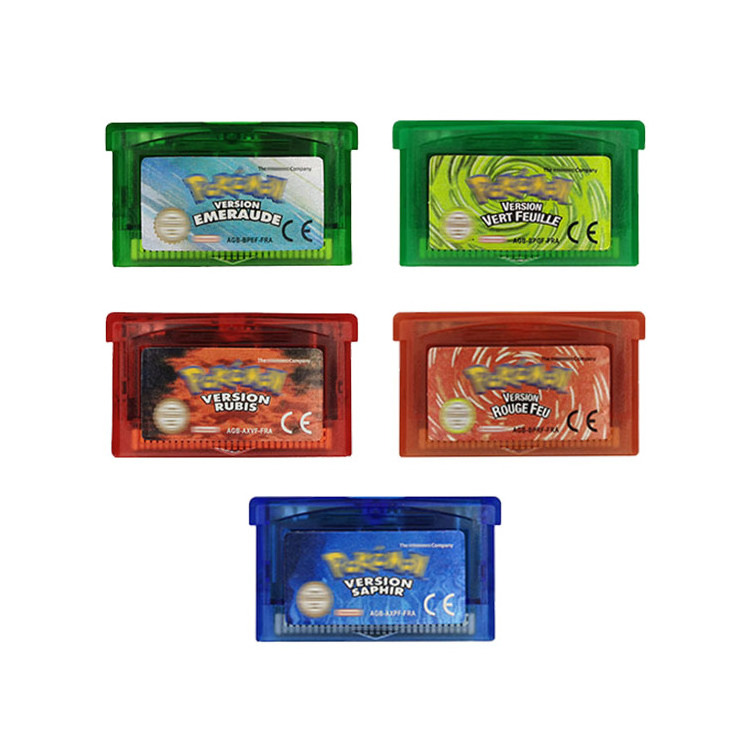 French Pokemoned Video Games Cartridge for GBA SP GBM DS Lite Game Card FRA Version