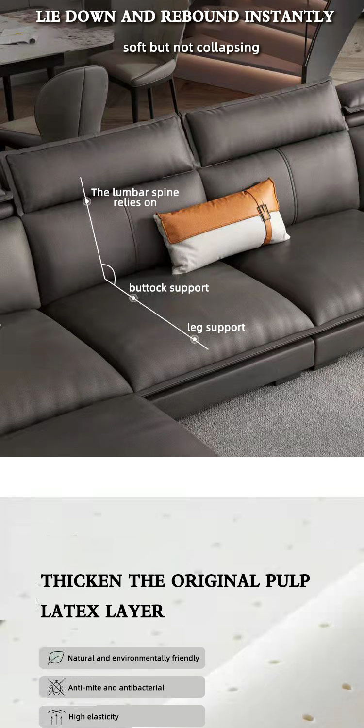 MIDOSO Nordic modern L shape Sectional sofa With Modular Combination fabric Modular Sofas Long Couch