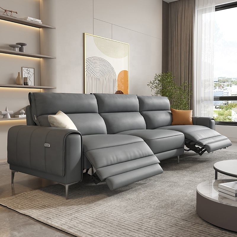 Down Sofa Set 1 Piece Sofa Sets Sufa Set L Shape Modern for Living Room Modern Electric Multifunctional Combination Seat Leather