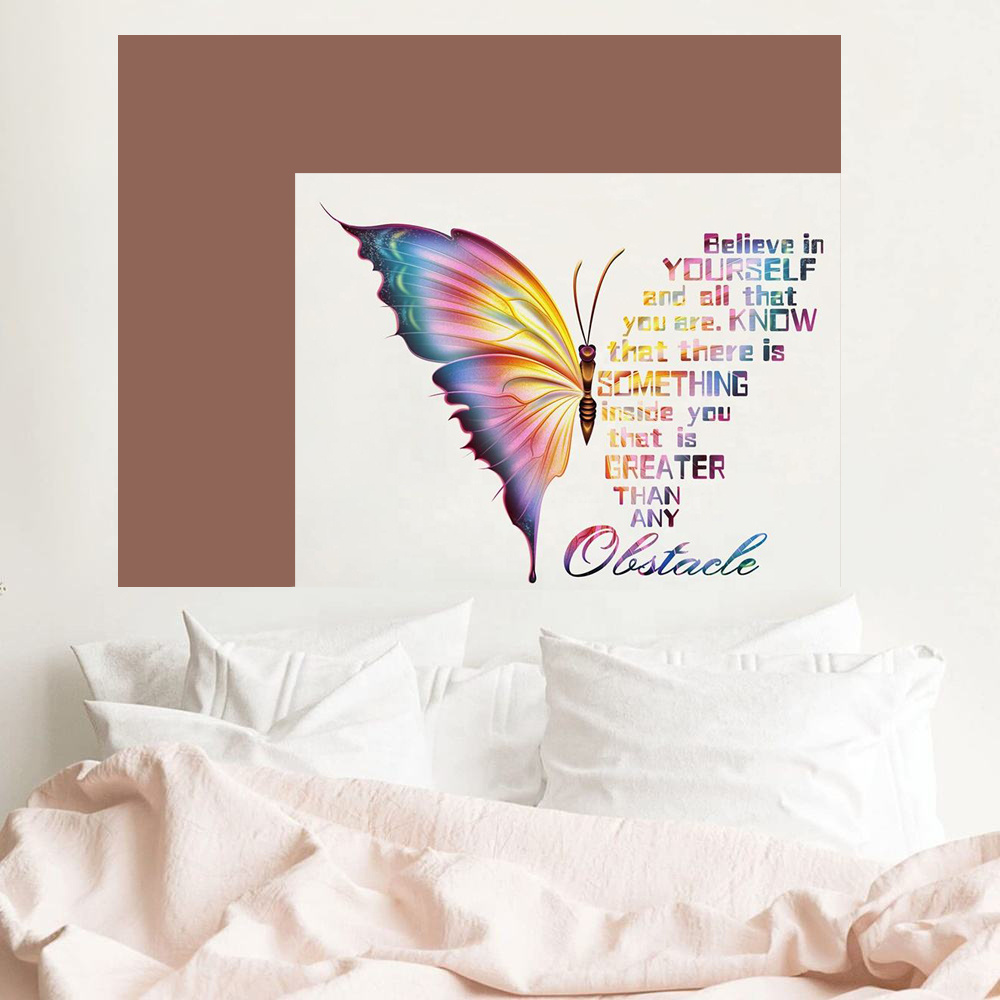 Self adhesive removable vinyl bedroom living room butterfly kids home decor wall decal stickers