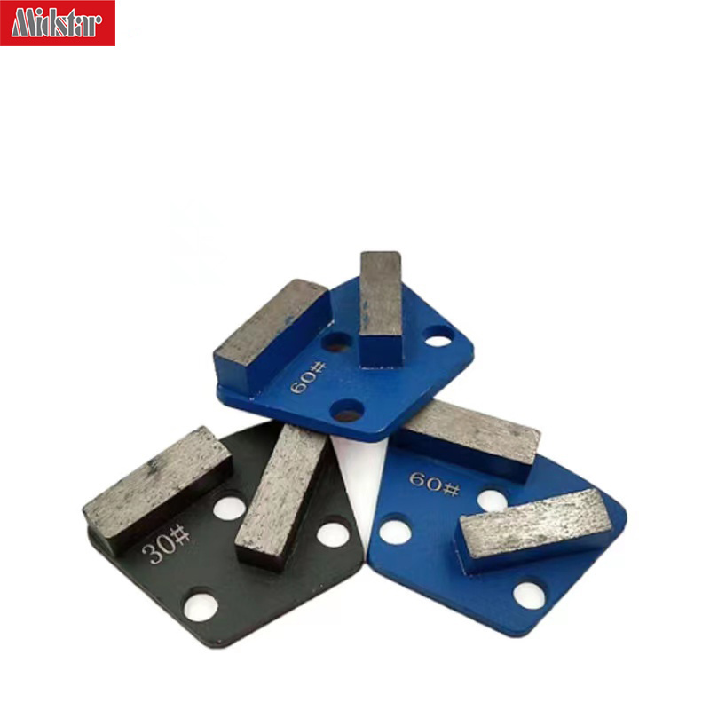 Trapezoid Metal Bond Diamond Grinding Plates Grinding Discs for Stone Concrete Floor Polishing