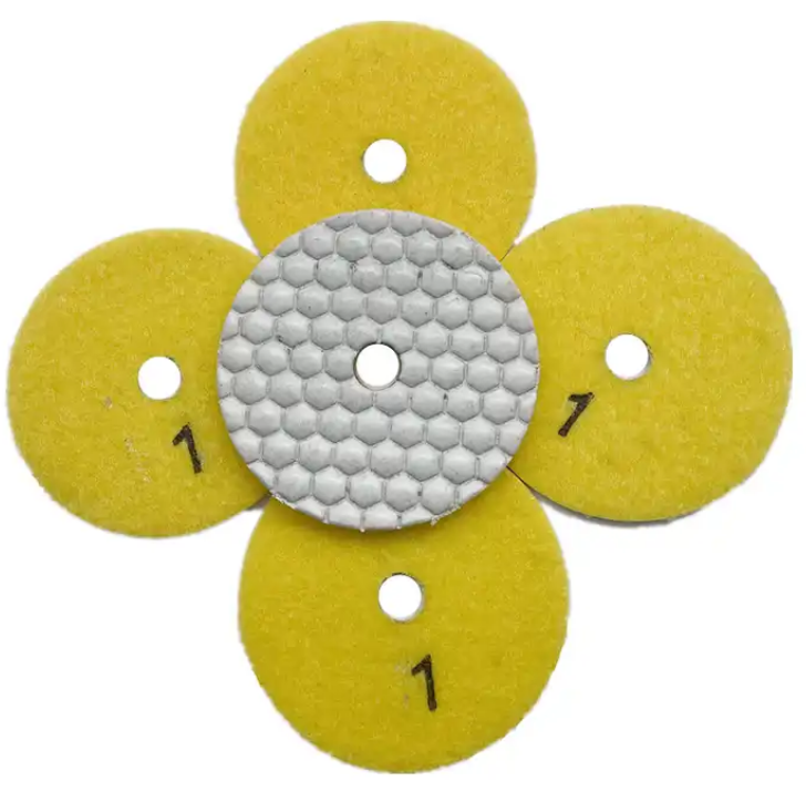 Diamond Flexible Polishing Wheel 3 Step Dry Polishing Pad Stone Grinding Pads for Angle Grinder