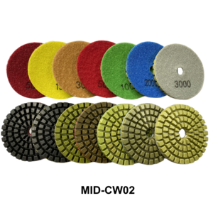 4inch Wet Diamond Resin Floor Polishing Pad For  Concrete Terrazzo Marble Grinding