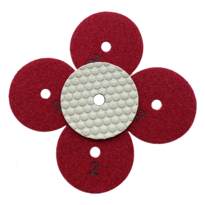 Diamond Flexible Polishing Wheel 3 Step Dry Polishing Pad Stone Grinding Pads for Angle Grinder