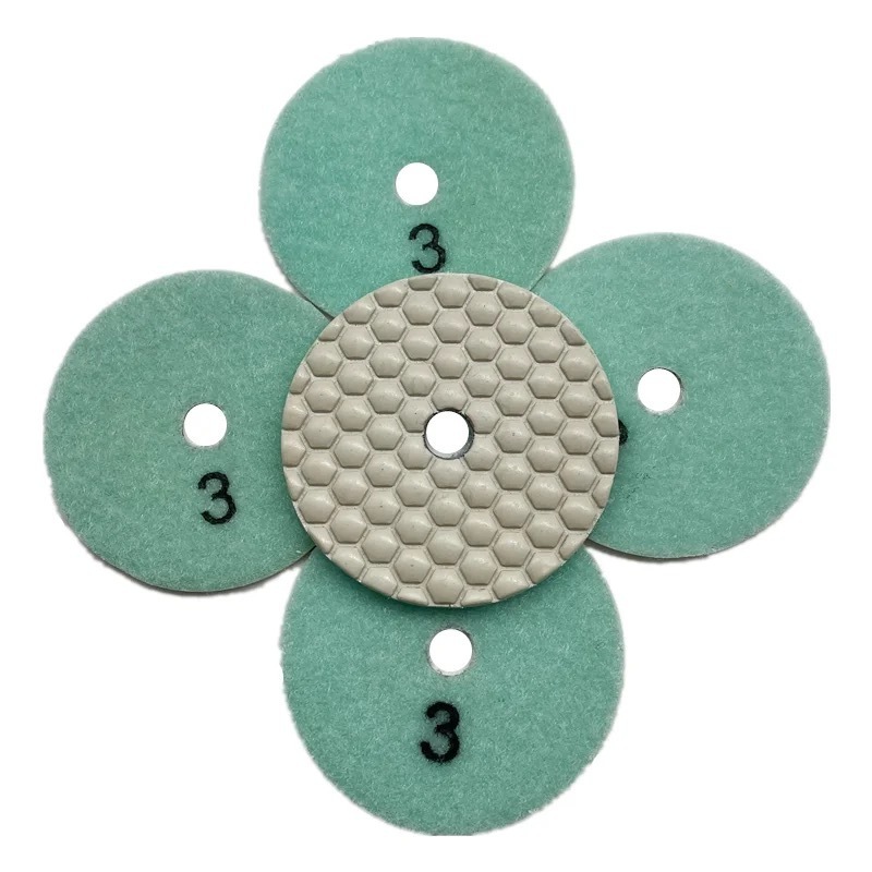 Diamond Flexible Polishing Wheel 3 Step Dry Polishing Pad Stone Grinding Pads for Angle Grinder