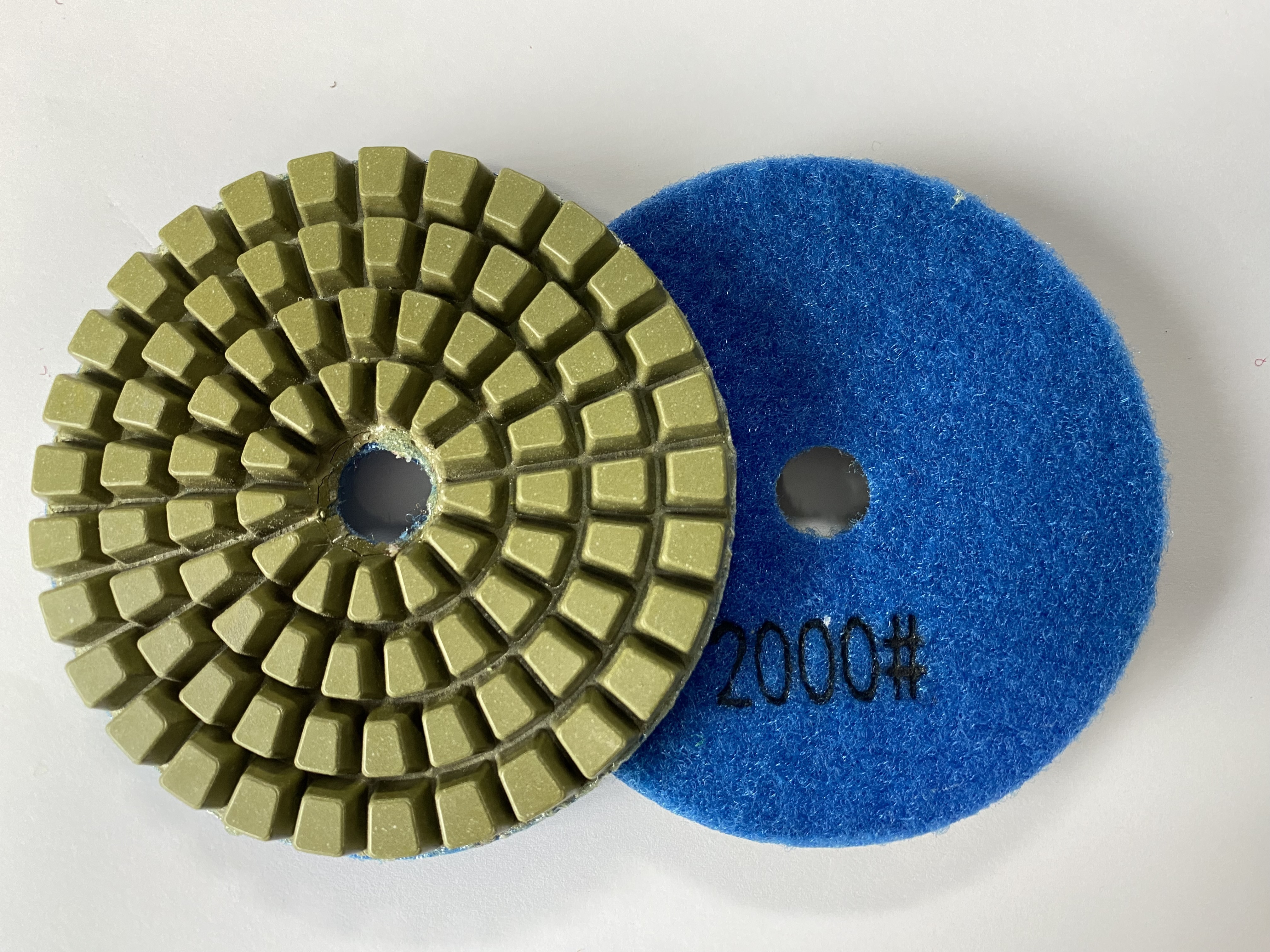 4 Inch Wet Polishing Resin Pad For Low Hardness Concrete Floor