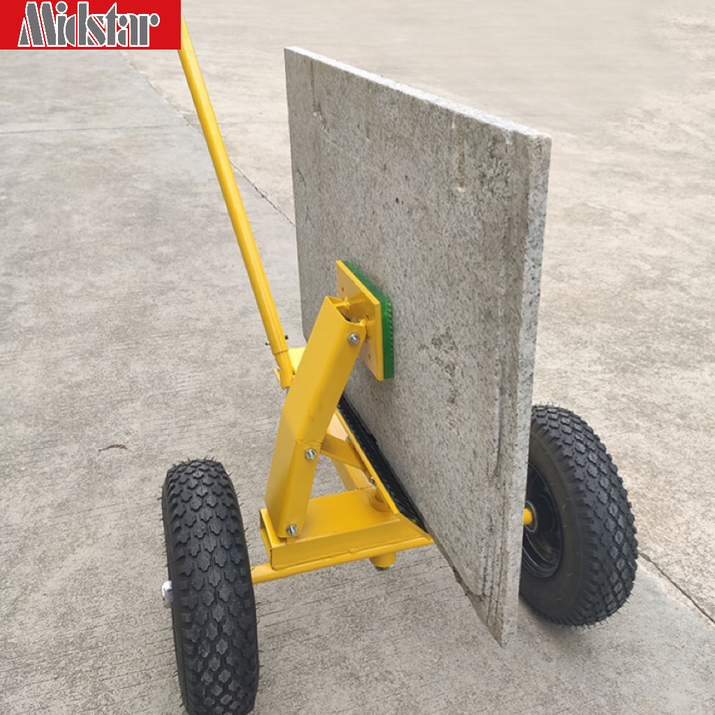 Tile Fitting Tool Marble Handling Wood Plate Truck Stone Slab Trolley Industrial Heavy-Duty Mobile Carrying Transportation Tool