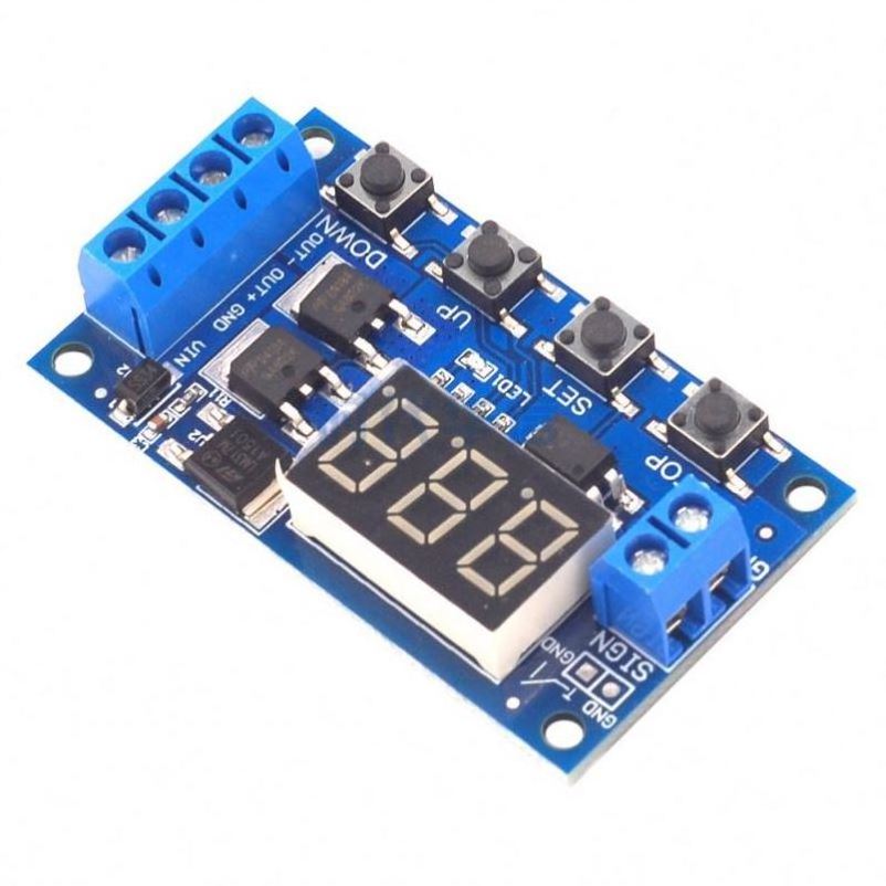 Double MOS Tube Control Board Trigger Cycle Timing Delay Switch Circuit