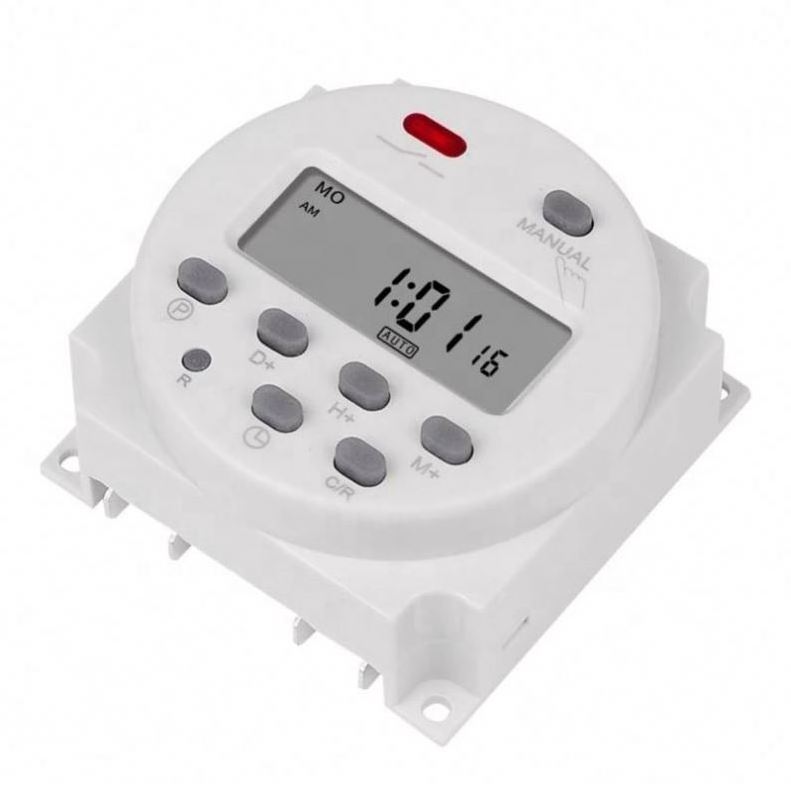 CN101A Digital Microcomputer 7Days Weekly Programmer Electronic Timer Switch 220V Time Relay with Countdown 12V DC for Light Fan