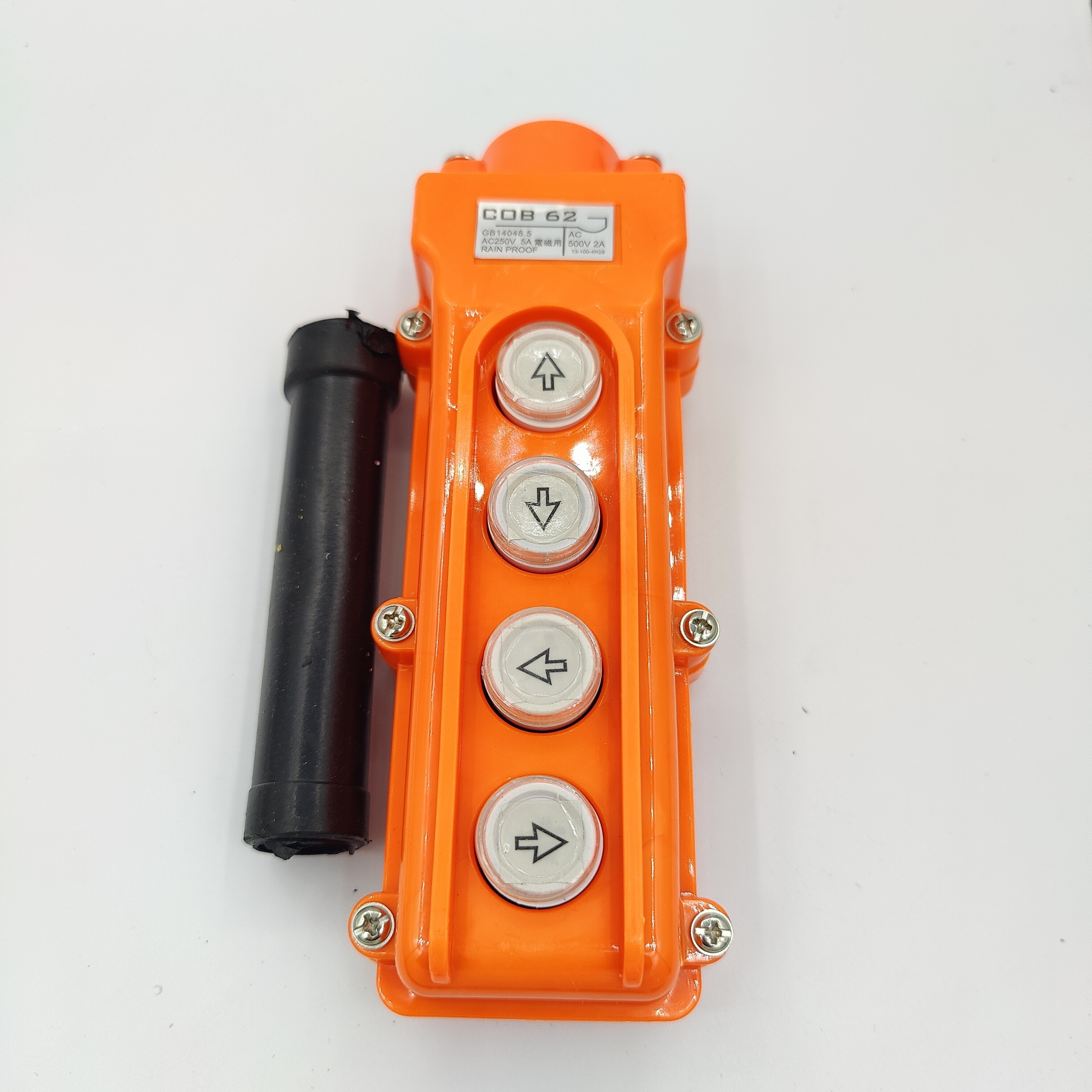 Rainproof Hoist Crane Pushbutton Switch Up Down w Emergency Stop 250V 5A 500V 2A  COB-61H