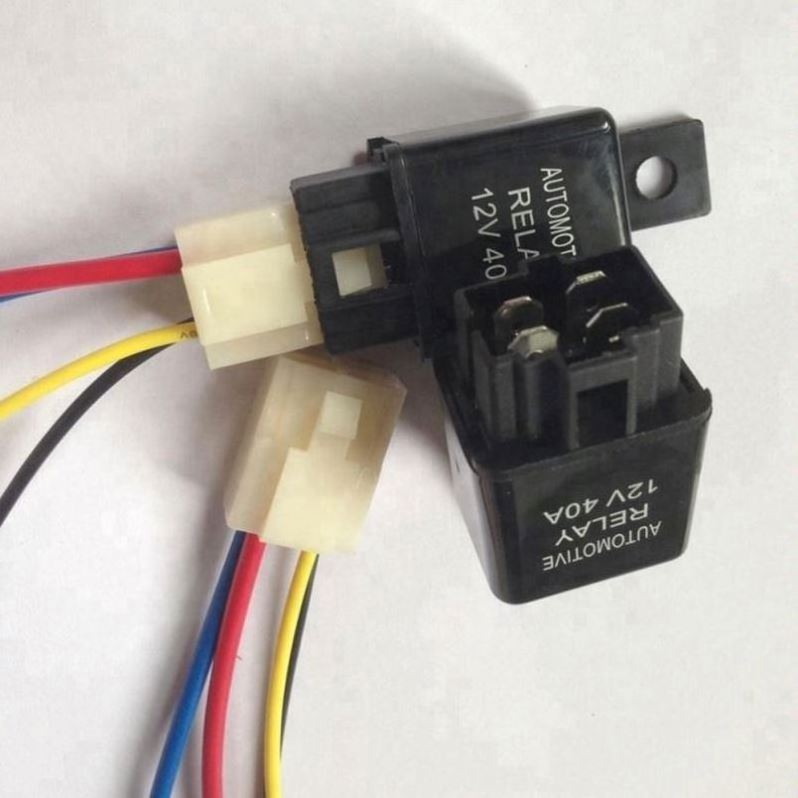 Automotive Relay Module 40A Air Conditioner Cooling Fan Refit 4 Foot Jack Plug Waterproof 12v24v