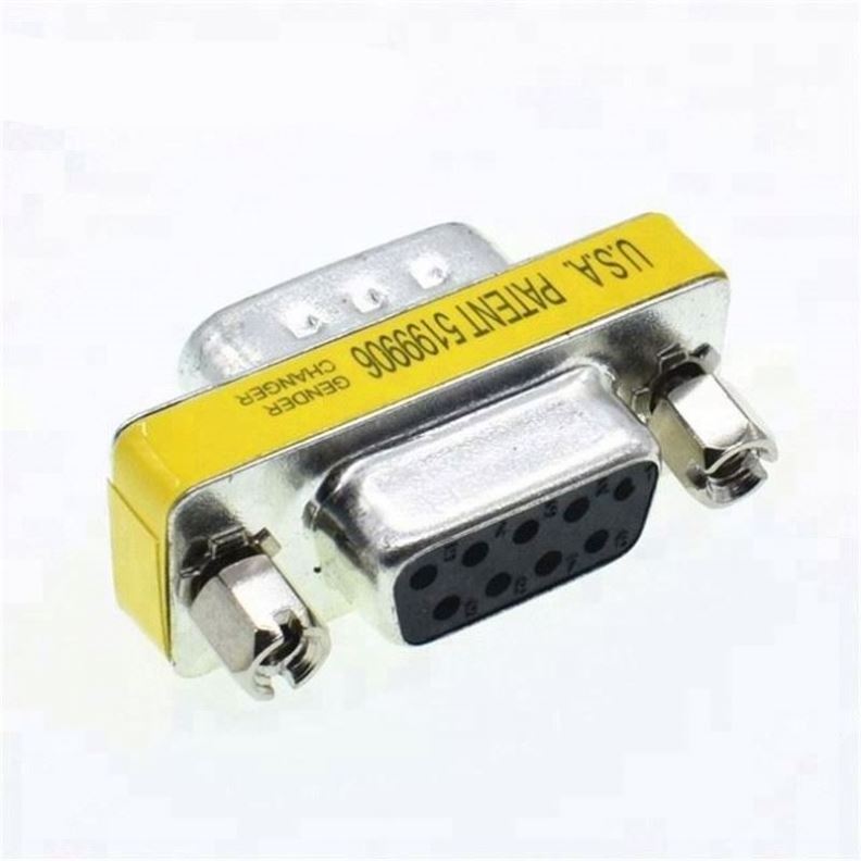 DB9 9Pin Male To Female Mini Gender Changer Adapter RS232 Serial Connector