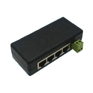 4 LAN Ports Passive Power Over Ethernet Module Injor VDC 9-48V IP Camera Power supply PoE switch  PoE box