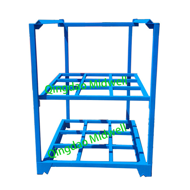 Hot sale good price heavy duty customized warehouse storage portable stacking nestable palletainer racks