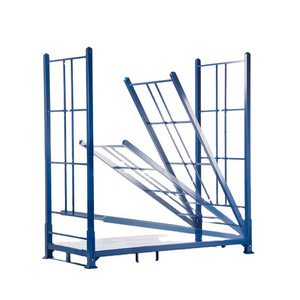 Portable Heavy Duty Wholesale Commercial Portable Folding Metal Stacking Steel Storage Truck Tire Pallet Rack