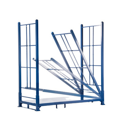 Portable Heavy Duty Wholesale Commercial Portable Folding Metal Stacking Steel Storage Truck Tire Pallet Rack