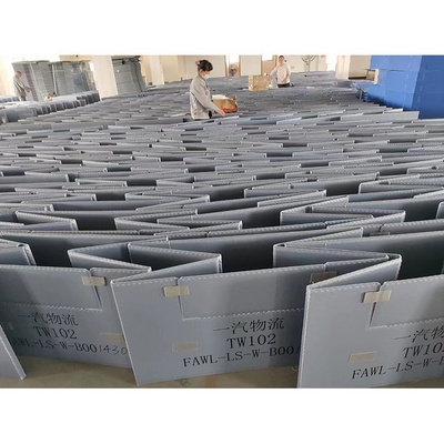 Car Industry customized height Large Foldable honeycomb sleeve Solid collapsible Plastic Pallet Box for Auto Parts