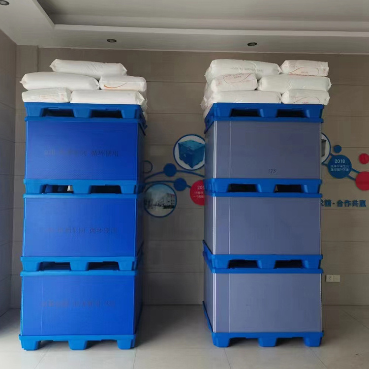 Collapsible HDPE packaging automotive industry car Industry Plastic Coaming PP Board Crate corrugated pallet box with lid