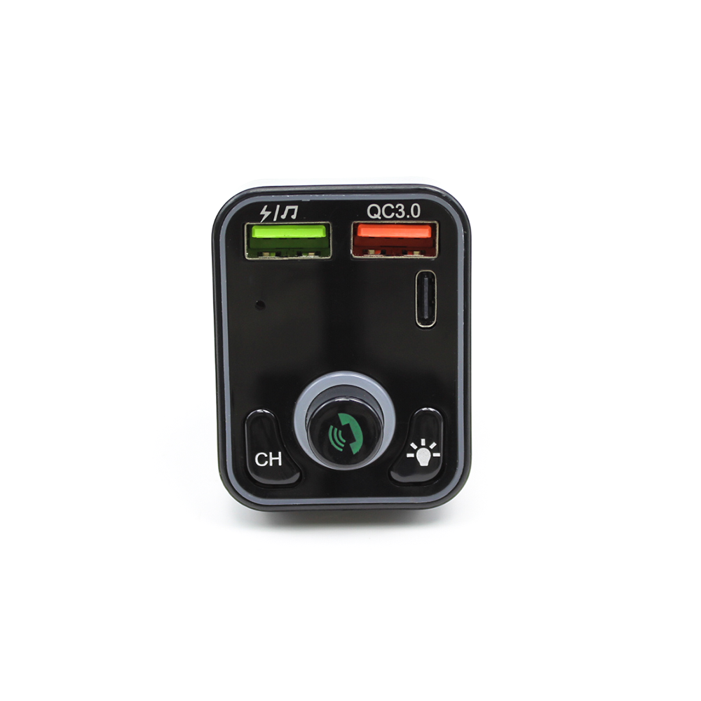 Dual USB PD Type C Car FM Transmitter Fast Charging Hands-free Call Phone Charger Car MP3 Player