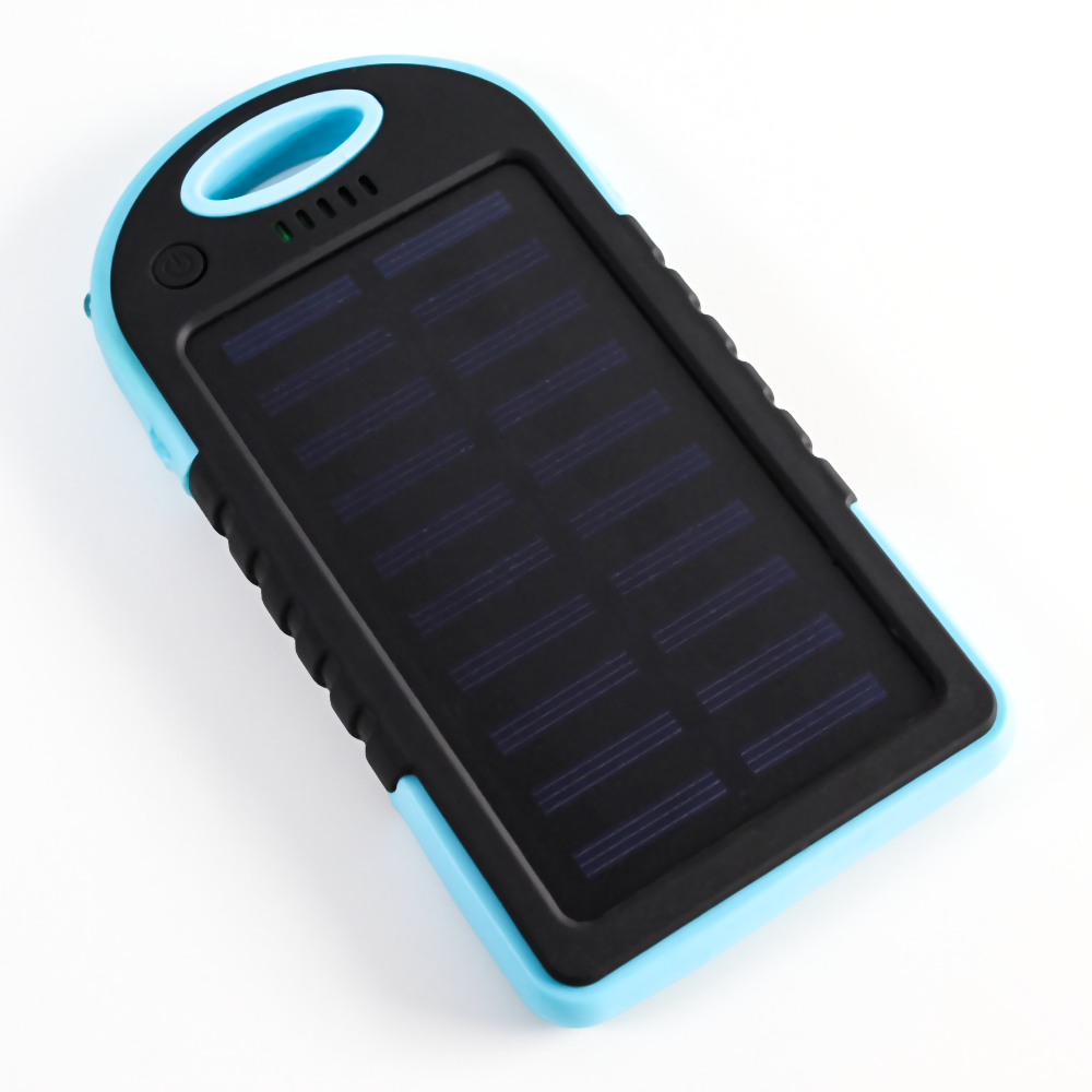 2024 New Solar Power Bank 12000mAh Portable External Backup Outdoor Cell Phone Battery Charger With LED Flashlights Solar