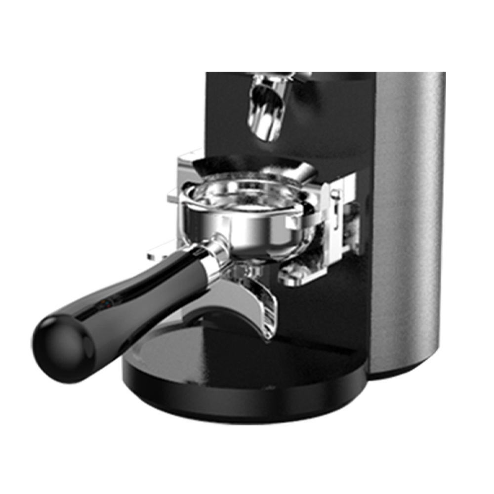 MIELUX Commercial Grade Electric Espresso Coffee Grinder Touch Screen Automatic with Funnel Stainless Housing for Household Use