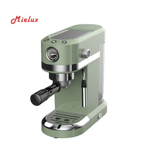 Home Appliances Espresso Coffee Maker Type Cafe Lever Espresso Machine Retro Coffee Maker Green