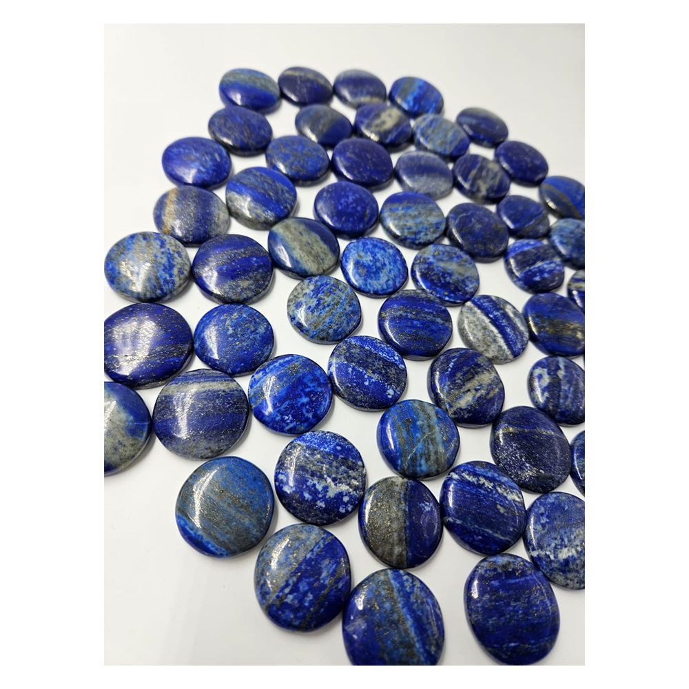 New Arrival disks High Polished Natural Gemstone Lapis Lazuli Coin Shaped Round flat discs Buy At Best Price