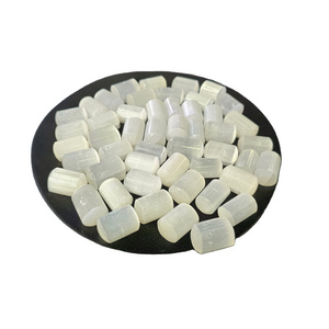 Premium Quality Gemstone Hand polished Selenite Cylindrical Crystal Tumbles High Grade Tumbled Stones in wholesale