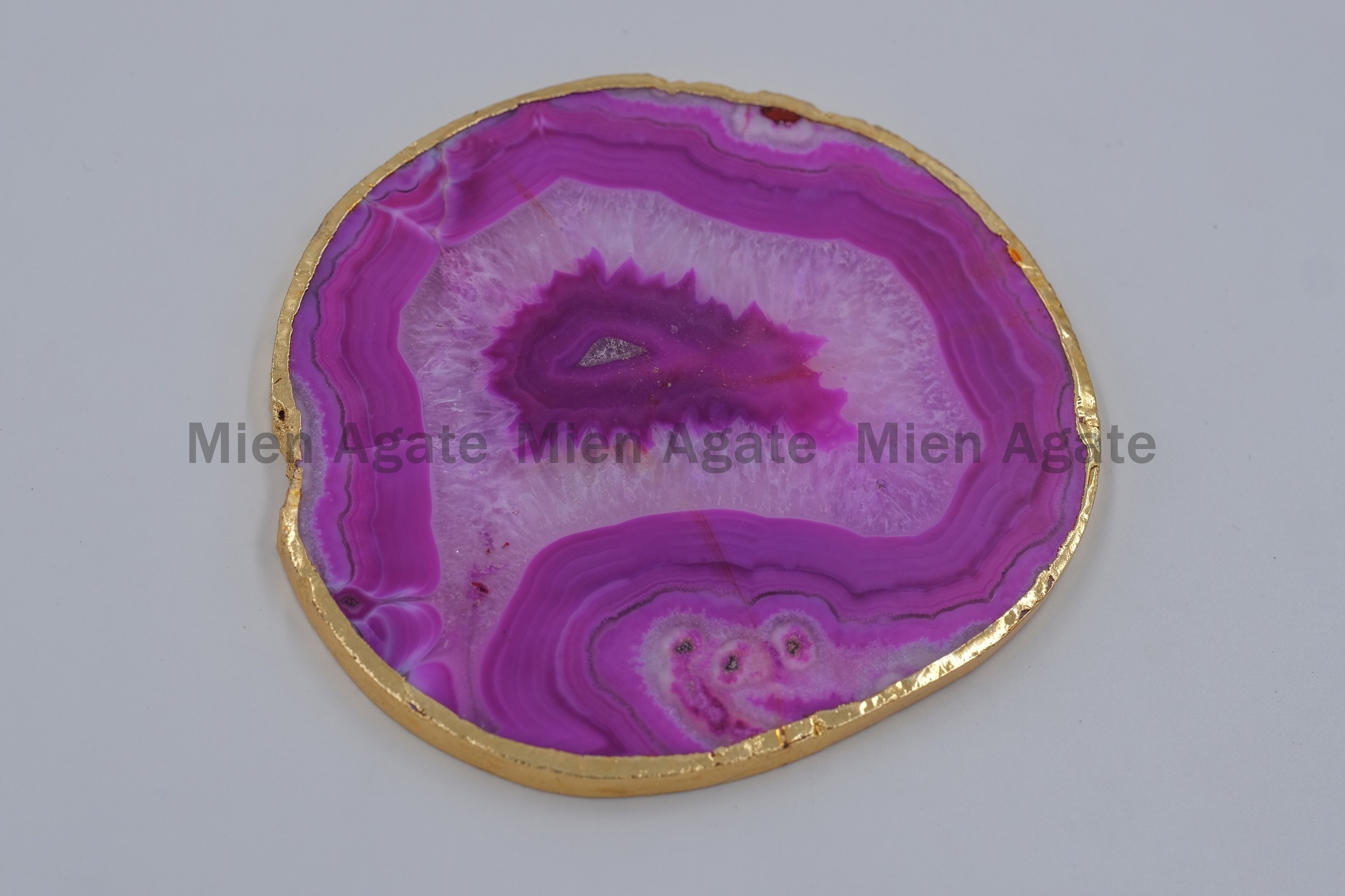 High Quality Agate Plates Coaster Wholesaler Gemstone Plates for Home Decoration 100% Natural Love Folk Art India Agate Slices