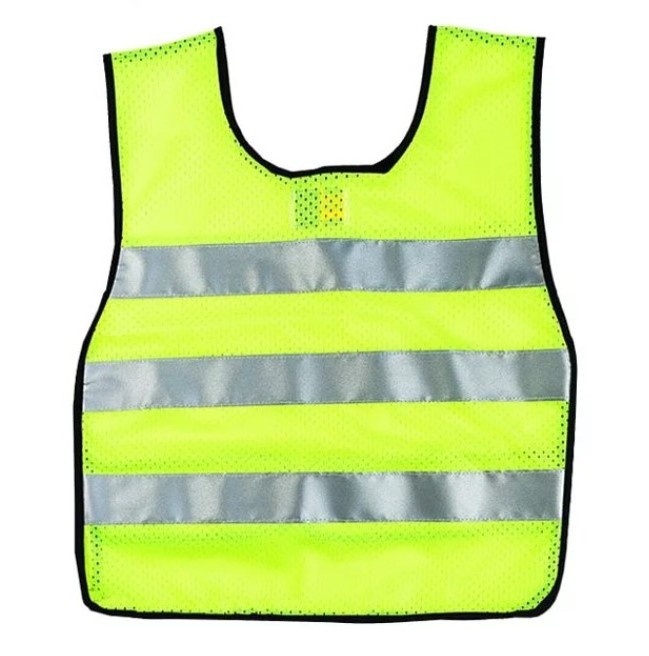 Hi Vis Silver Strip for Work Cycling Runner Volunteer Crossing Guard Neon Safe Vest