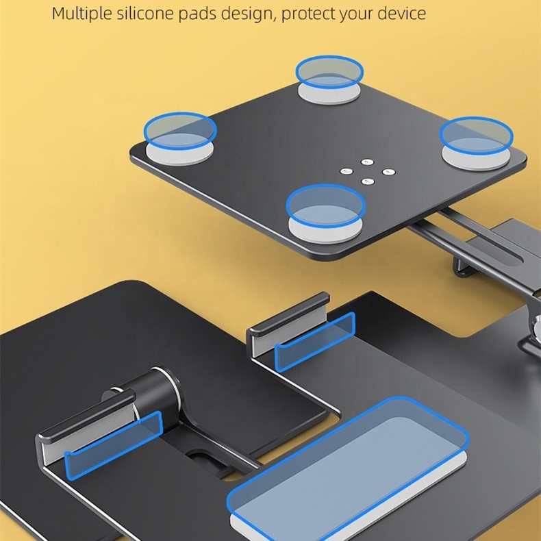 holder stand for ipad tablet for all mobile phones height adjustable aluminum portable foldable desk stand for iPad stand holder