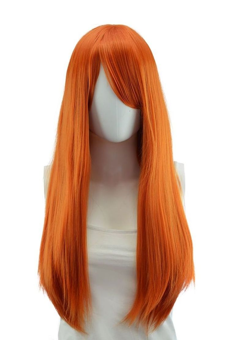 str 350  Wigs Human Hair Lace Front ,Custom Color Wig For Black Women  Straight Orange Ginger Human Hair Wig