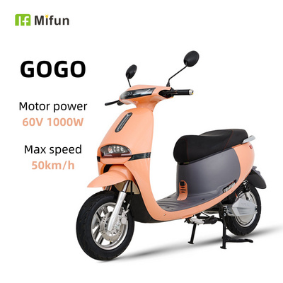 Mifun 1000W high speed electric scooter for sale Ckd electric motorcycle with pedal disc brake electric motorbike