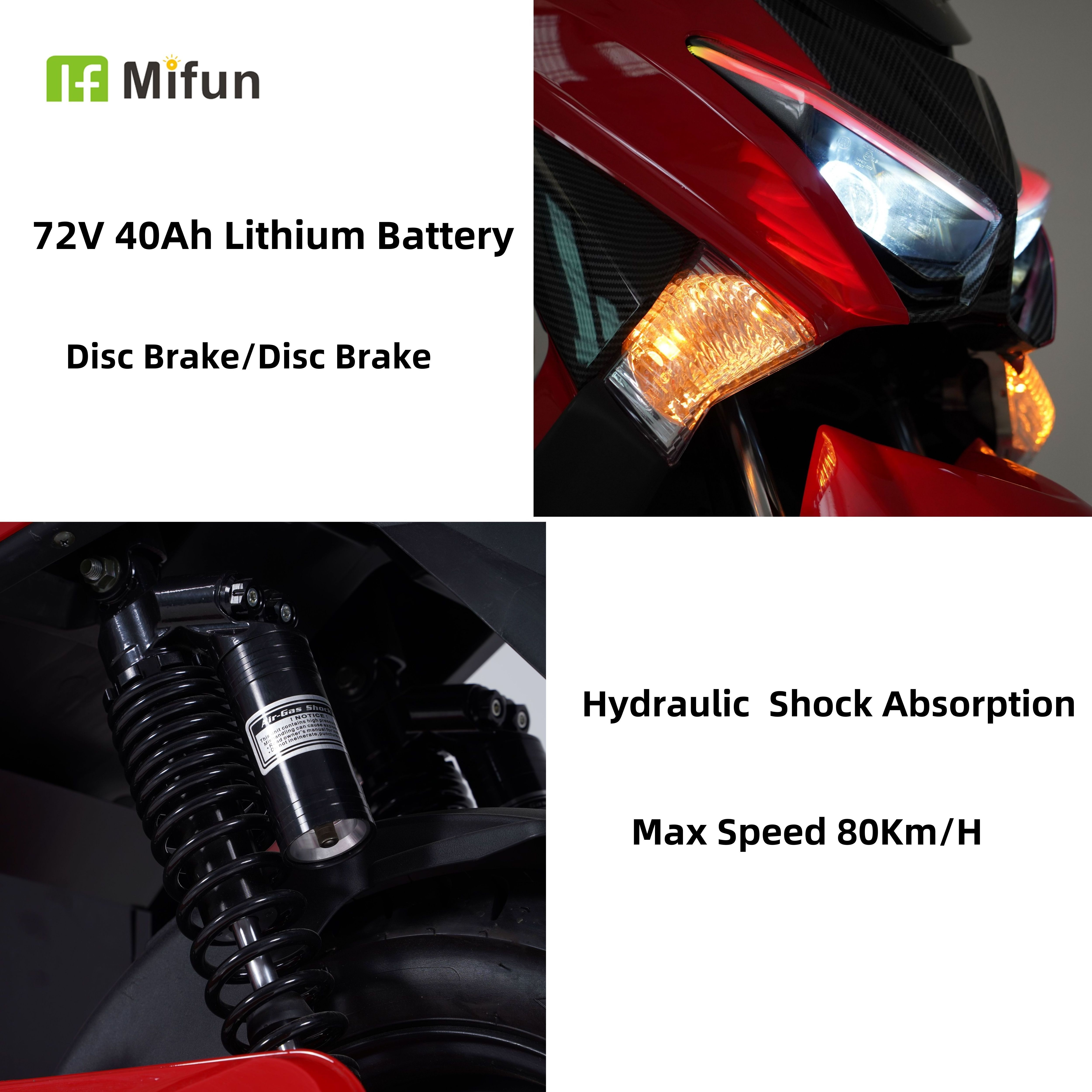 Mifun high speed long range new products 3000W adult electric scooter pedal mopeds for sale