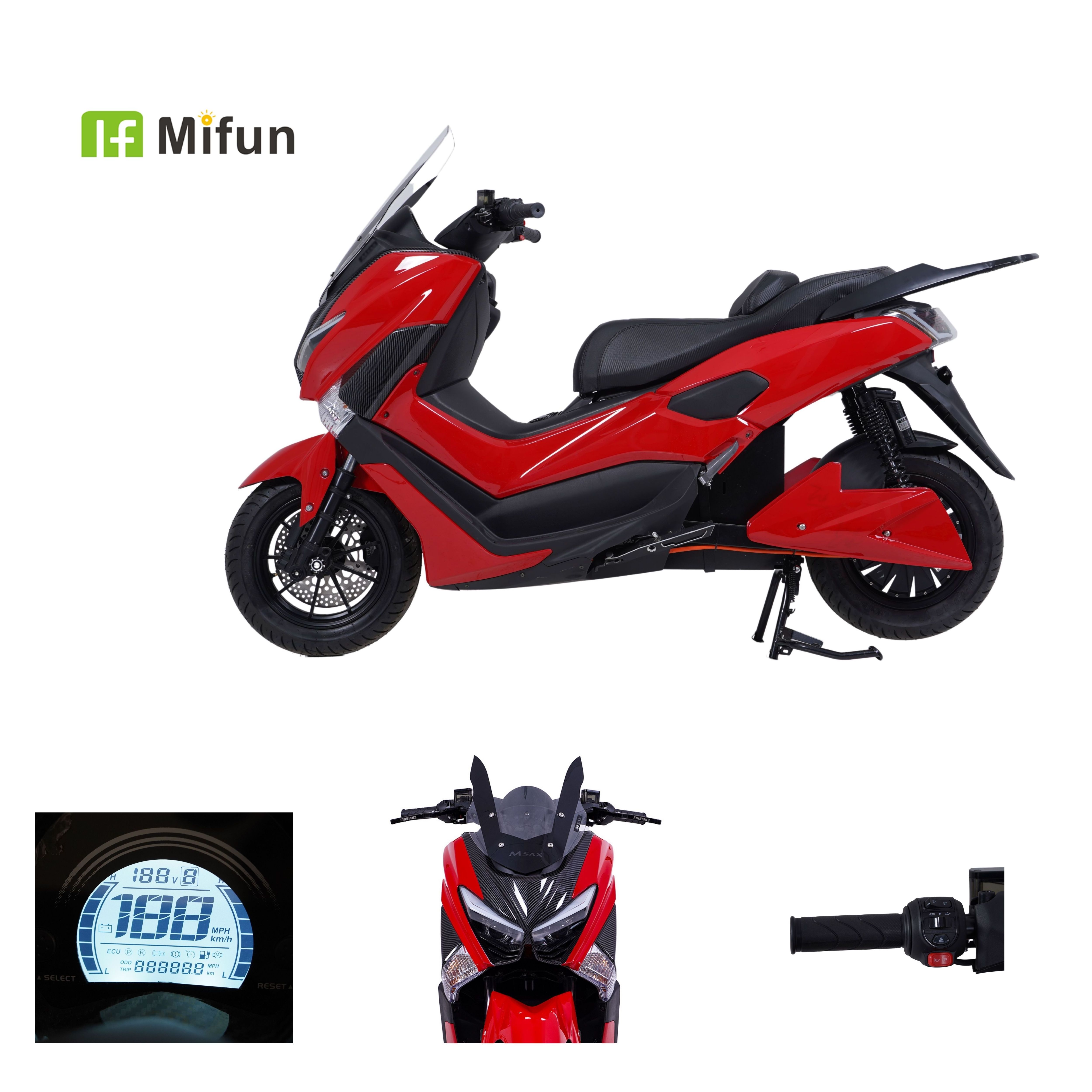 Mifun high speed long range new products 3000W adult electric scooter pedal mopeds for sale