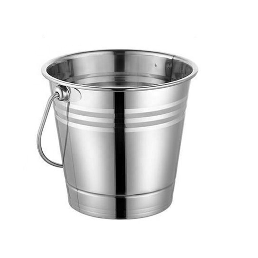 Outdoor Indoor Picnics Gift Heavy Duty Stainless Steel 3 Liter Cooler Holder Parties Wine Beer Champagne Ice Bucketwith Handle