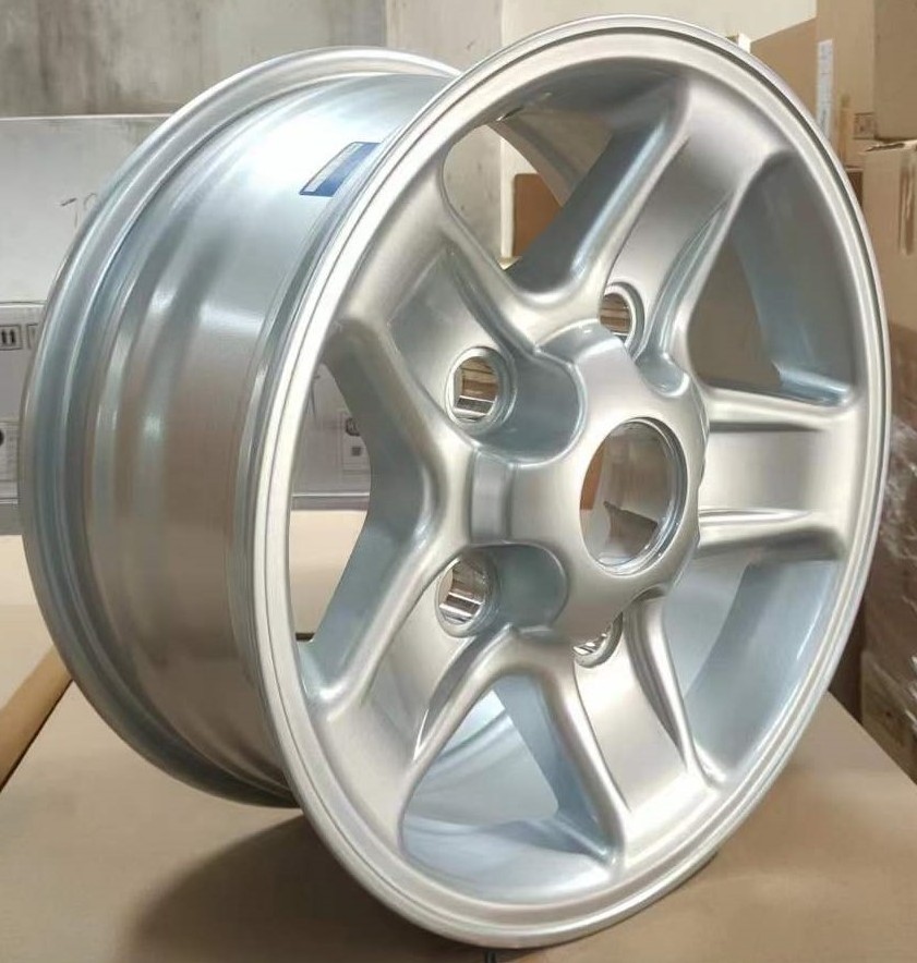 for land rover DEFENDER 1670 with 5*165.1 PCD car ally wheel rims black and silver ready stock RACING performance