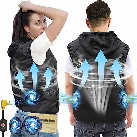 Cool Vest Cooling Fan Jacket Air Conditioner Jacket for Men Women Cooling Vest for Working Outdoor Activities